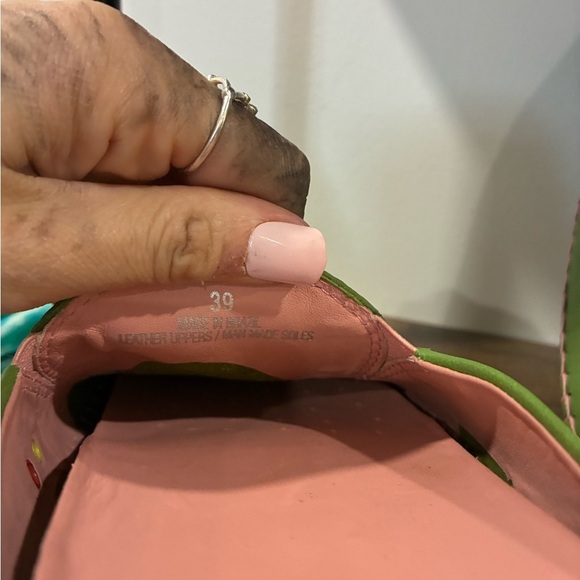 1803 green lime slip on mules size 39 - Picture 3 of 3